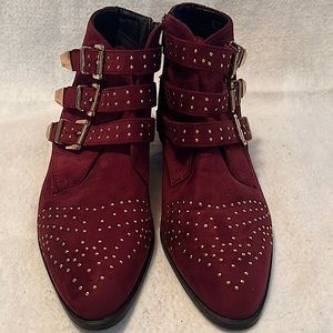 Burgundy Men’s boots US size 9.5 wide brand new!